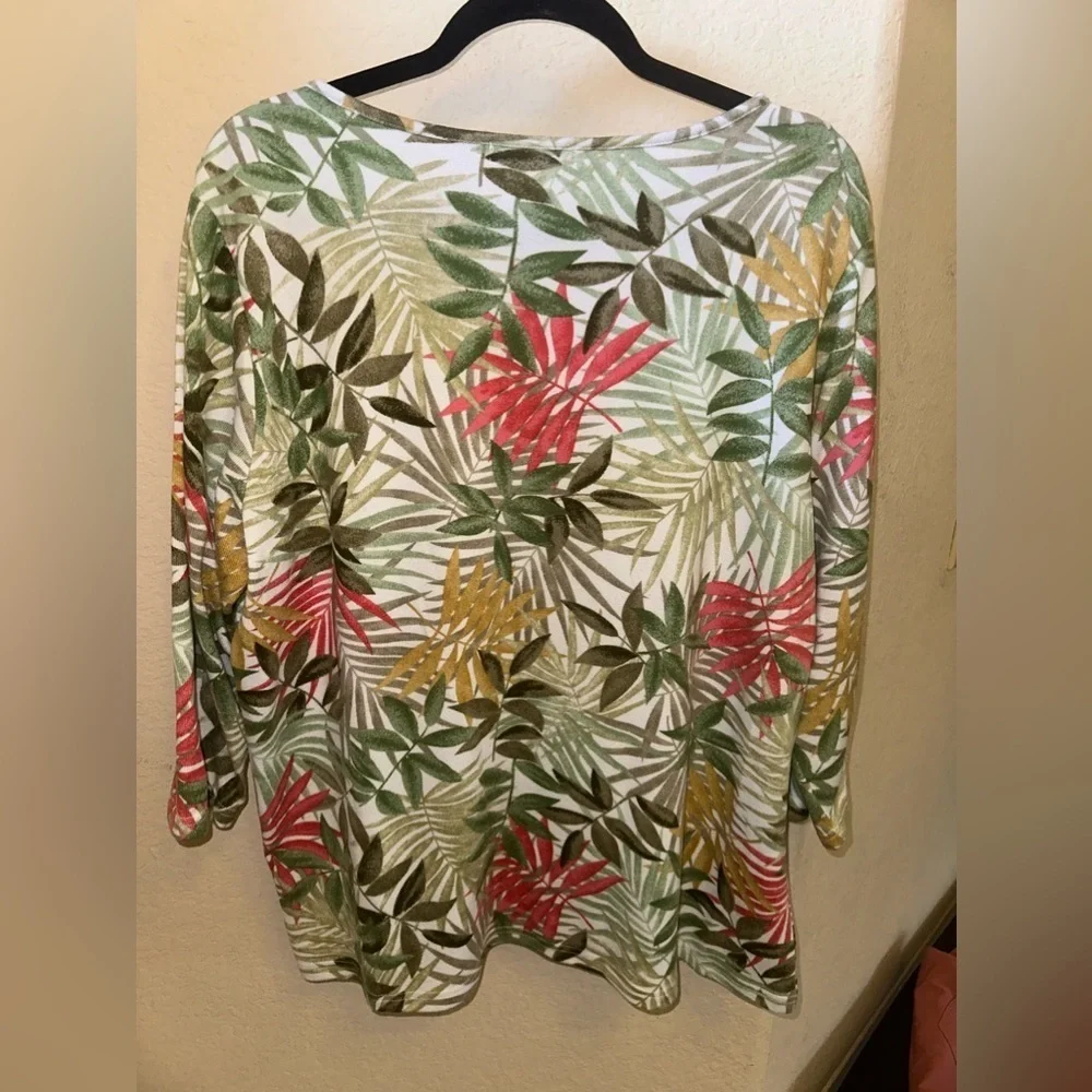 Rebecca Malone Tropical Long Sleeve Sweater Plus Extra Large - Picture 4 of 5